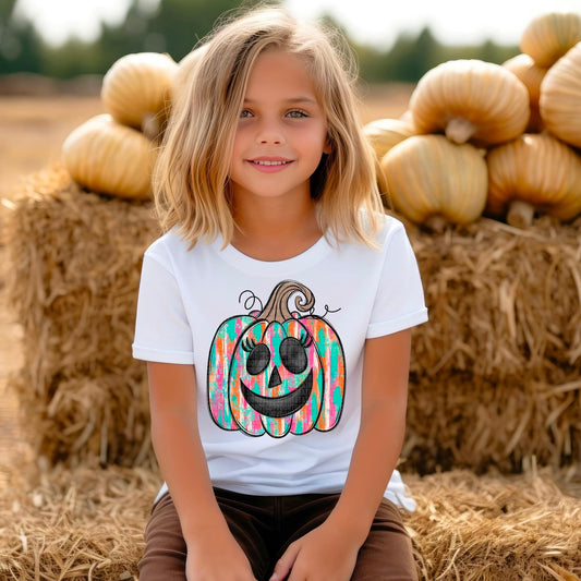 Cute Pumpkin Shirt | Girls Halloween Shirt