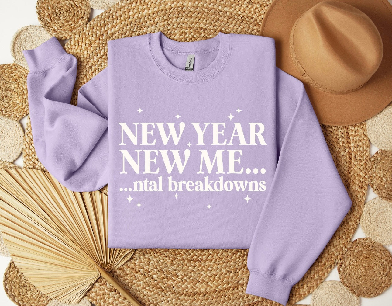 New Year New Me....ntal Breakdown | Funny New Year's Crewneck Sweatshirt