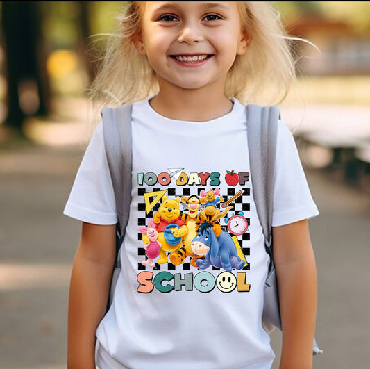 100 Days of School Shirt Bear