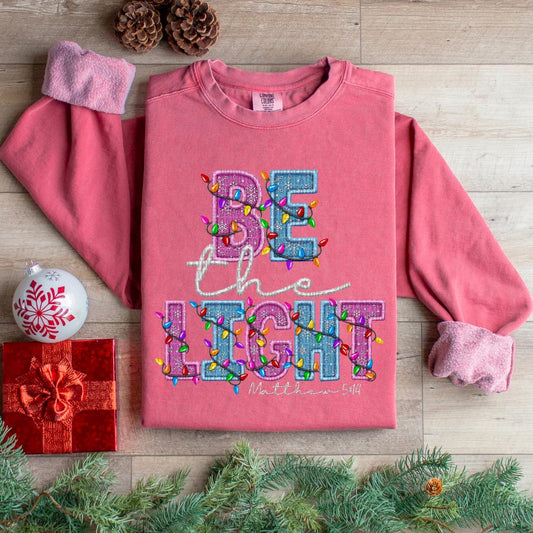 Be the Light | Christian Christmas Sweatshirt