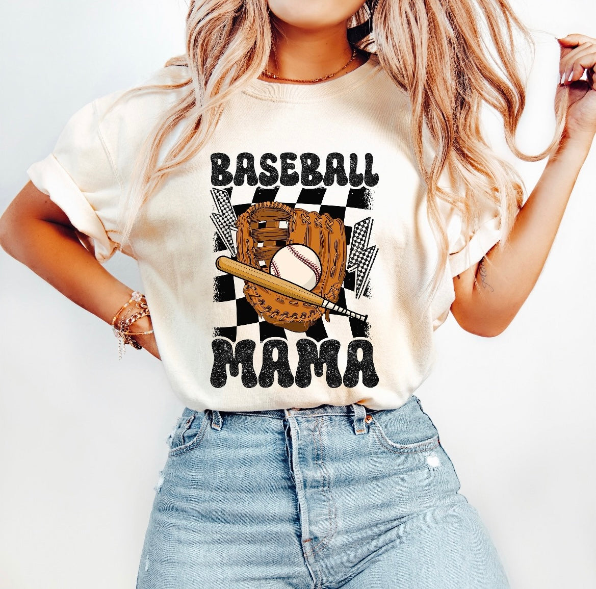 Retro Baseball Mama Shirt