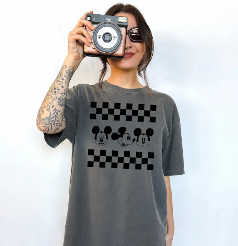 $12 Retro Checkered Mouse Shirt