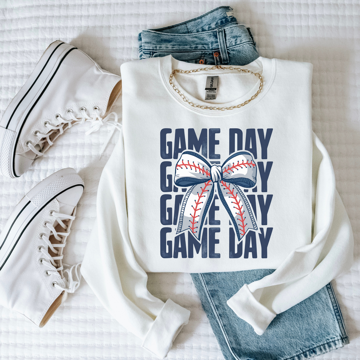 Baseball Game Day Crewneck Sweatshirt