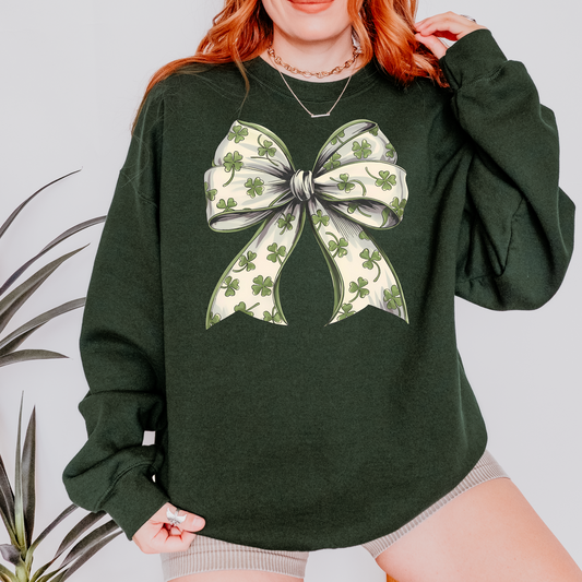 St. Patrick's Day Bow Sweatshirt