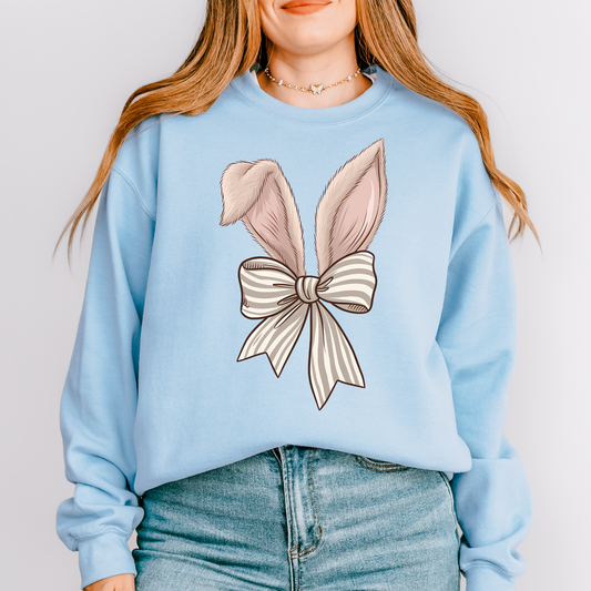 Coquette Easter Bunny Sweatshirt for Women