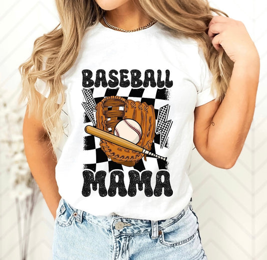 Retro Baseball Mama Shirt