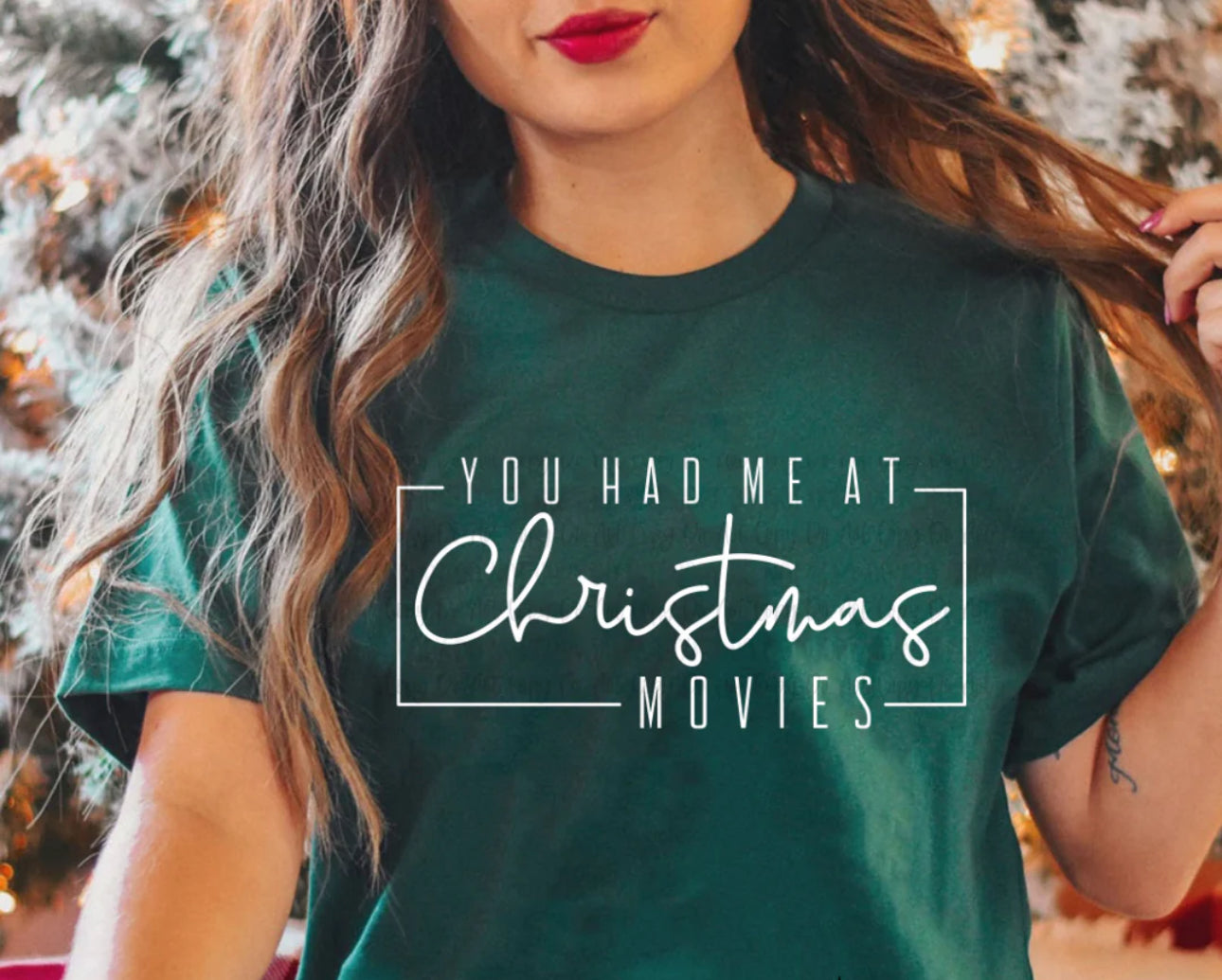 $12 You Had Me At Christmas Movies Shirt