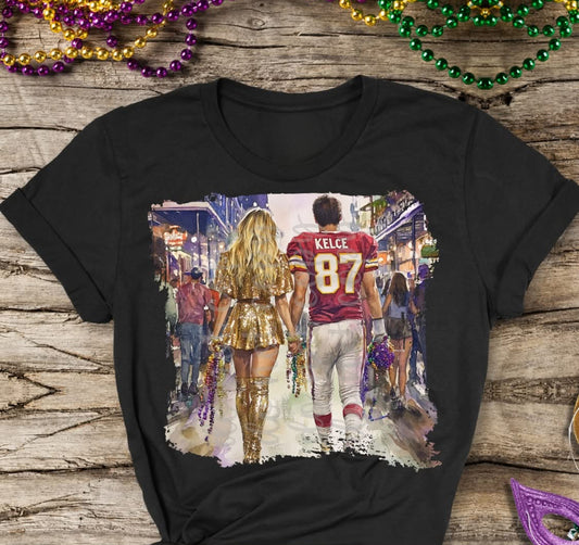 Singer &  Football Player Holding Hands Shirt