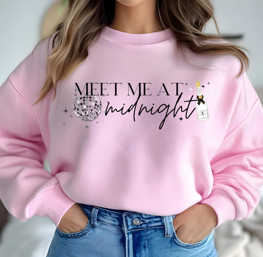 Midnight New Year TS Crewneck Sweatshirt