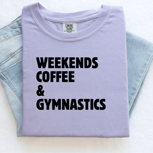 Weekends Coffee & Gymnastics Shirt