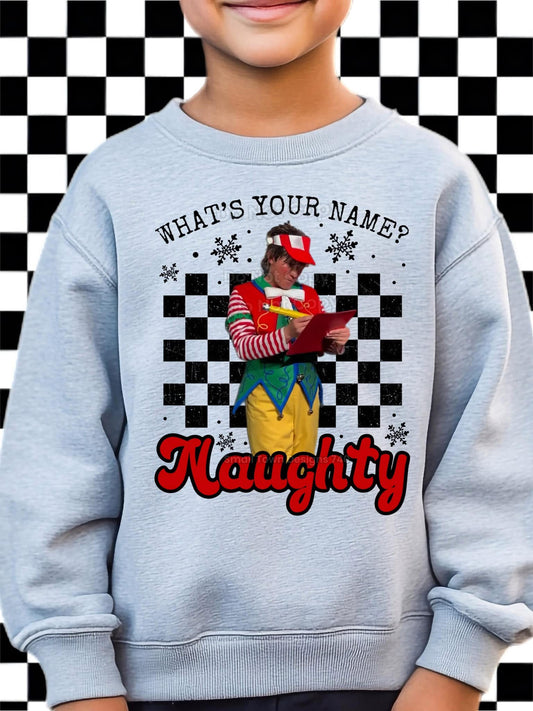 Naughty Crewneck for Kids