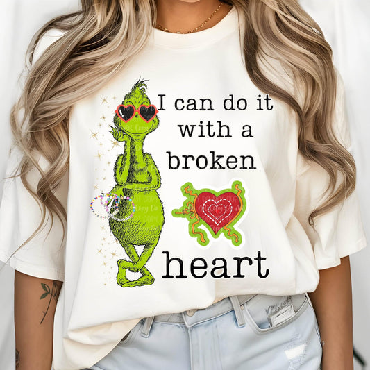 Broken Heart Green Guy Shirt