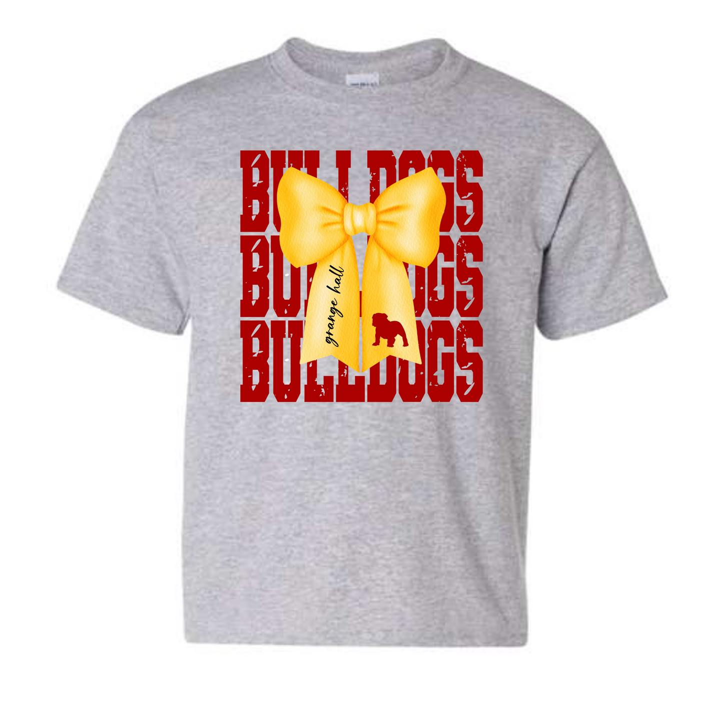 Grange Hall Bulldogs Bow Shirt