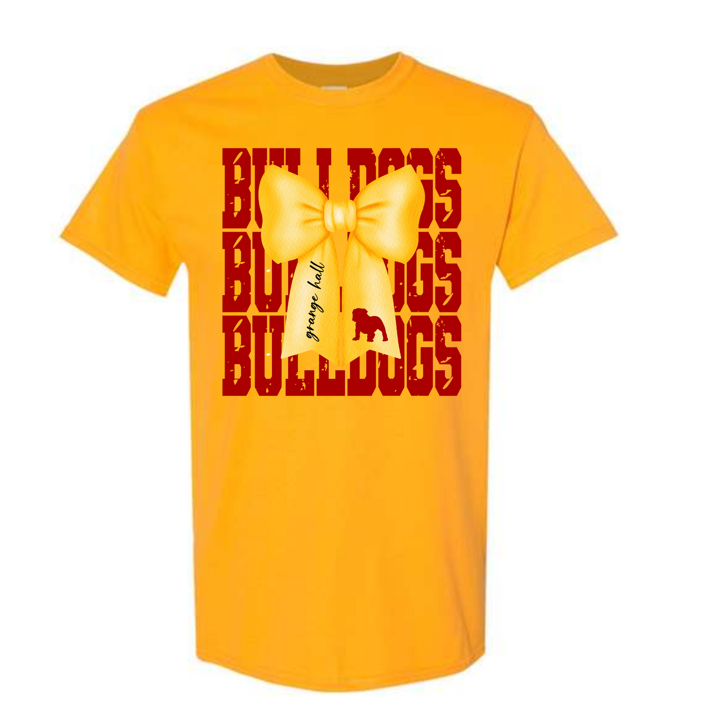 Grange Hall Bulldogs Bow Shirt