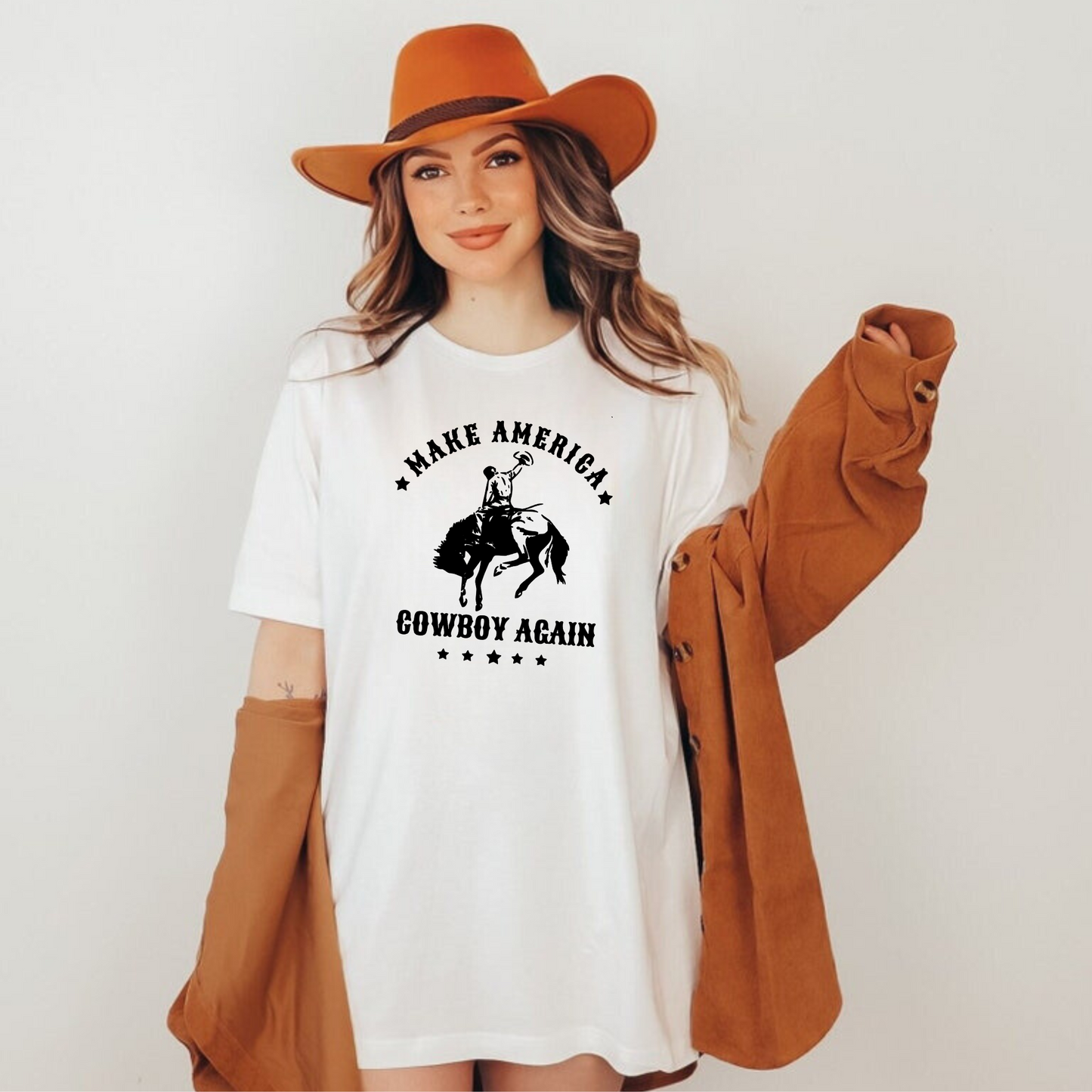 Punchy Western Cowgirl Shirt - Make America Cowgirl Again