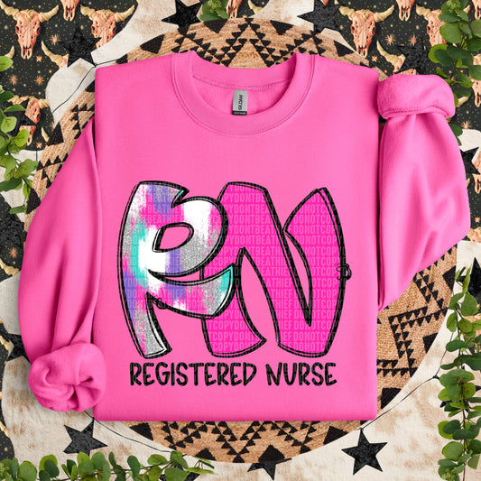 RN Registered Nurse Crewneck Sweatshirt