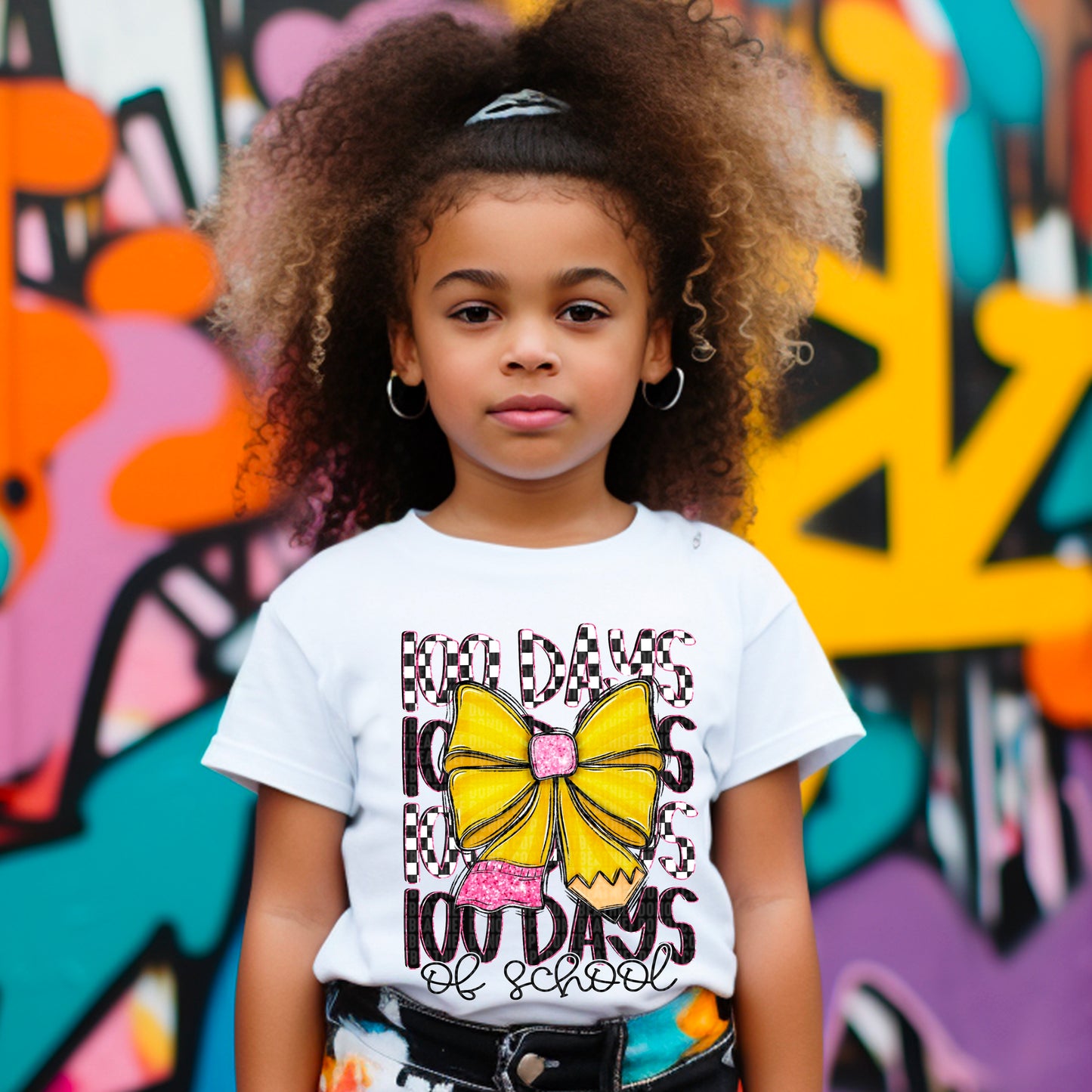 100 Days of School Pencil Bow Shirt