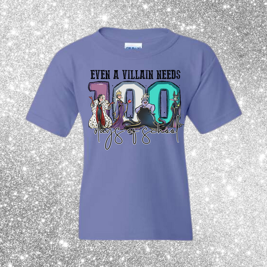 100 Days of School Villain Shirt