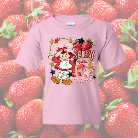 100 Days of School Shirt Strawberry