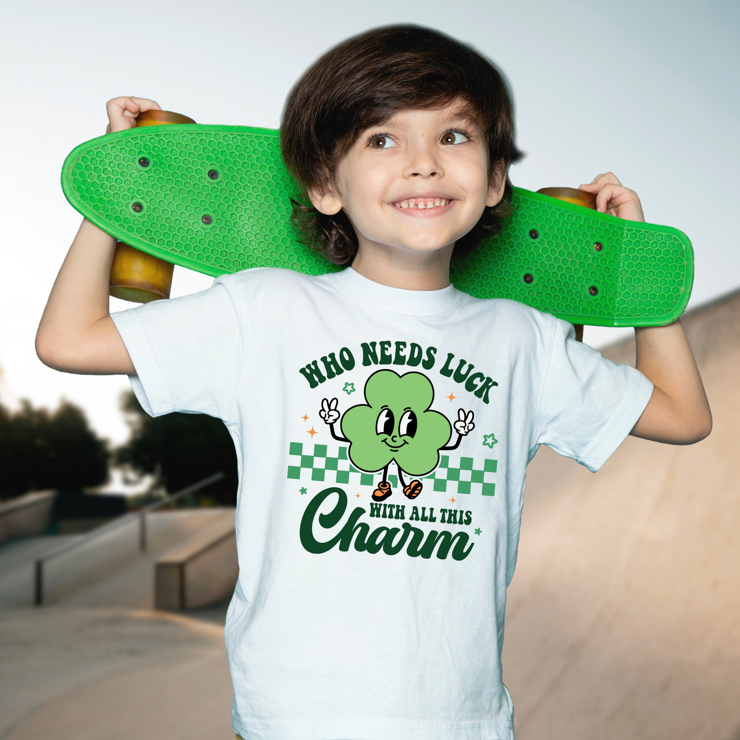 Who Needs Luck With All This Charm Shirt for Kids