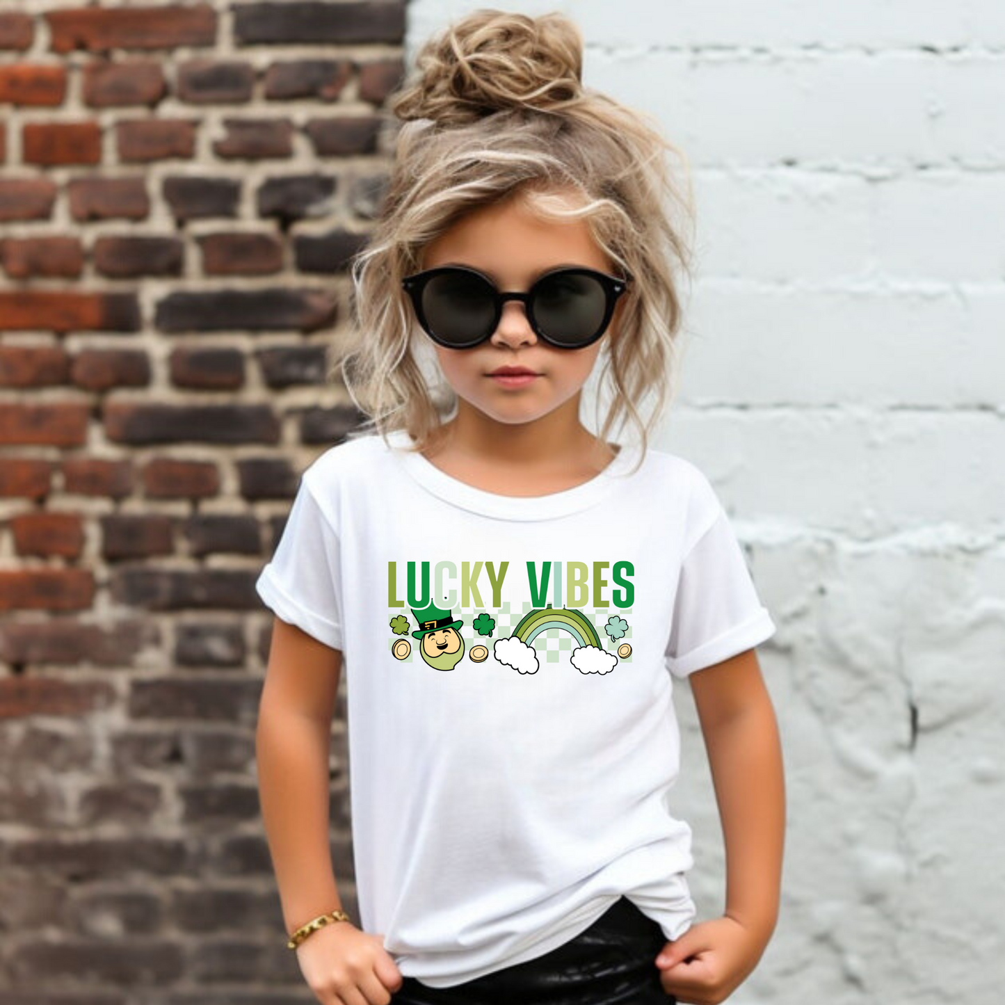 Lucky Vibes St. Patrick's Day Shirt for Kids