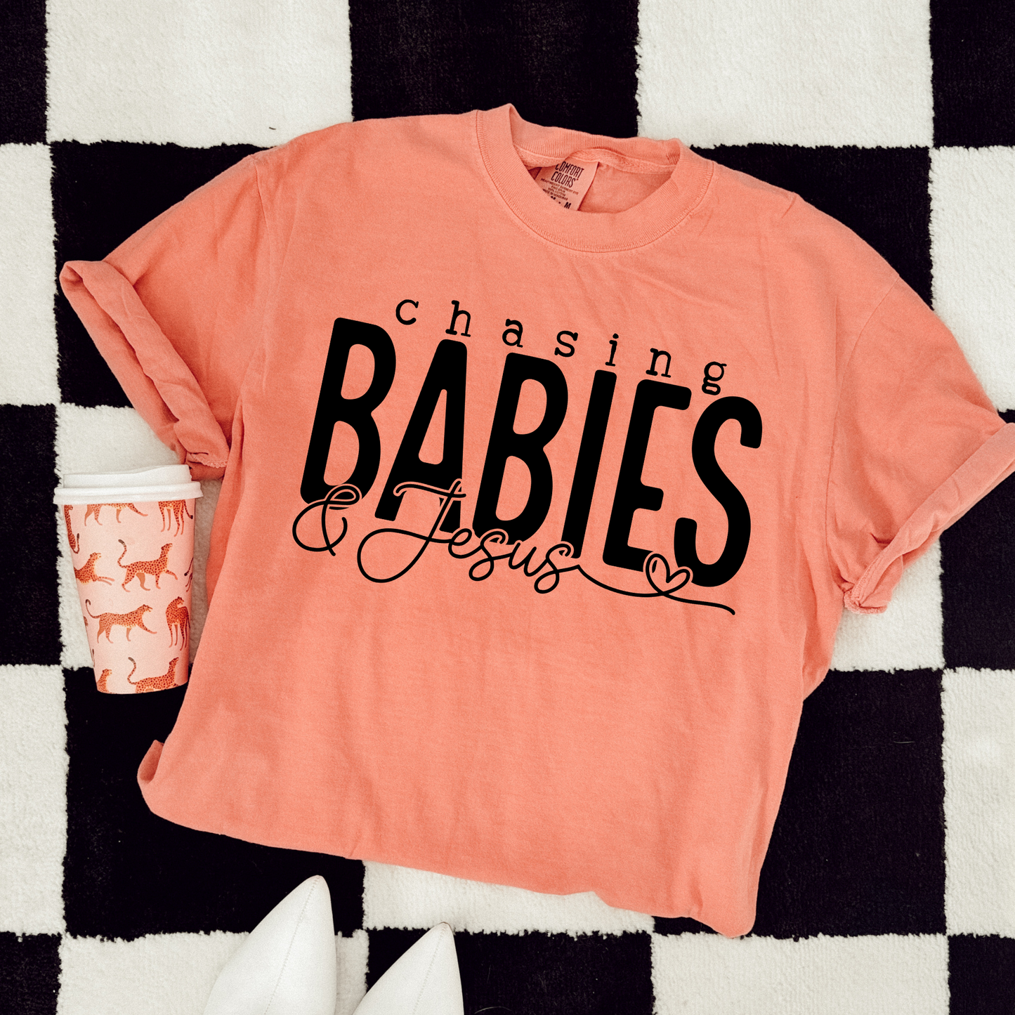 Chasing Babies and Jesus Shirt