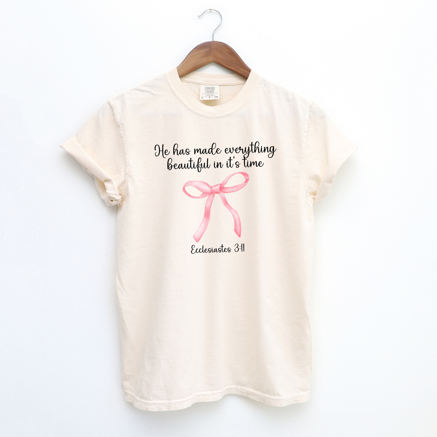 He Has Made All Things Beautiful In It's Time Bible Verse Shirt | Christian Coquette Shirt