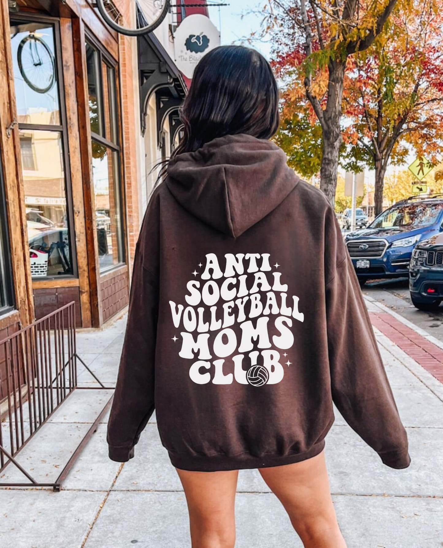 Cozy volleyball mom hoodie sweatshirt - Show your support in comfort with this essential hoodie perfect for volleyball games. Stay cozy and stylish as a proud volleyball mama.