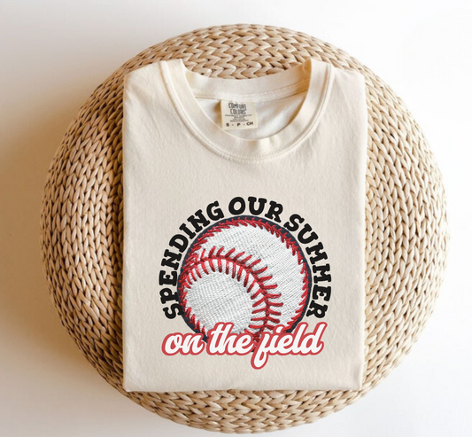 Spending Our Summer On The Field Baseball Shirt