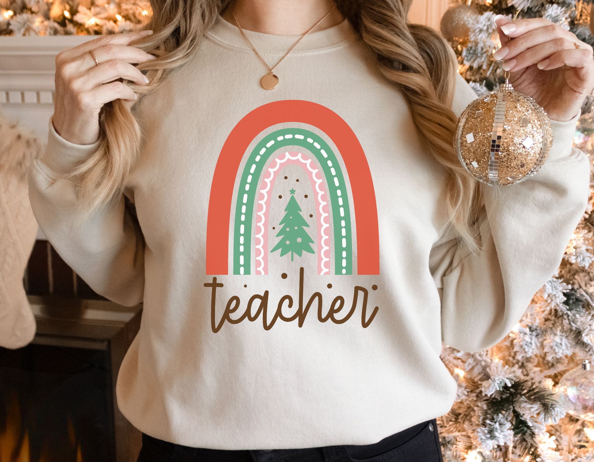 Elevate your holiday style with our Boho Teacher Christmas Sweatshirt, the perfect blend of boho charm and festive spirit. Shop now and add this delightful Teacher Christmas sweatshirt to your collection of Christmas teacher shirts.