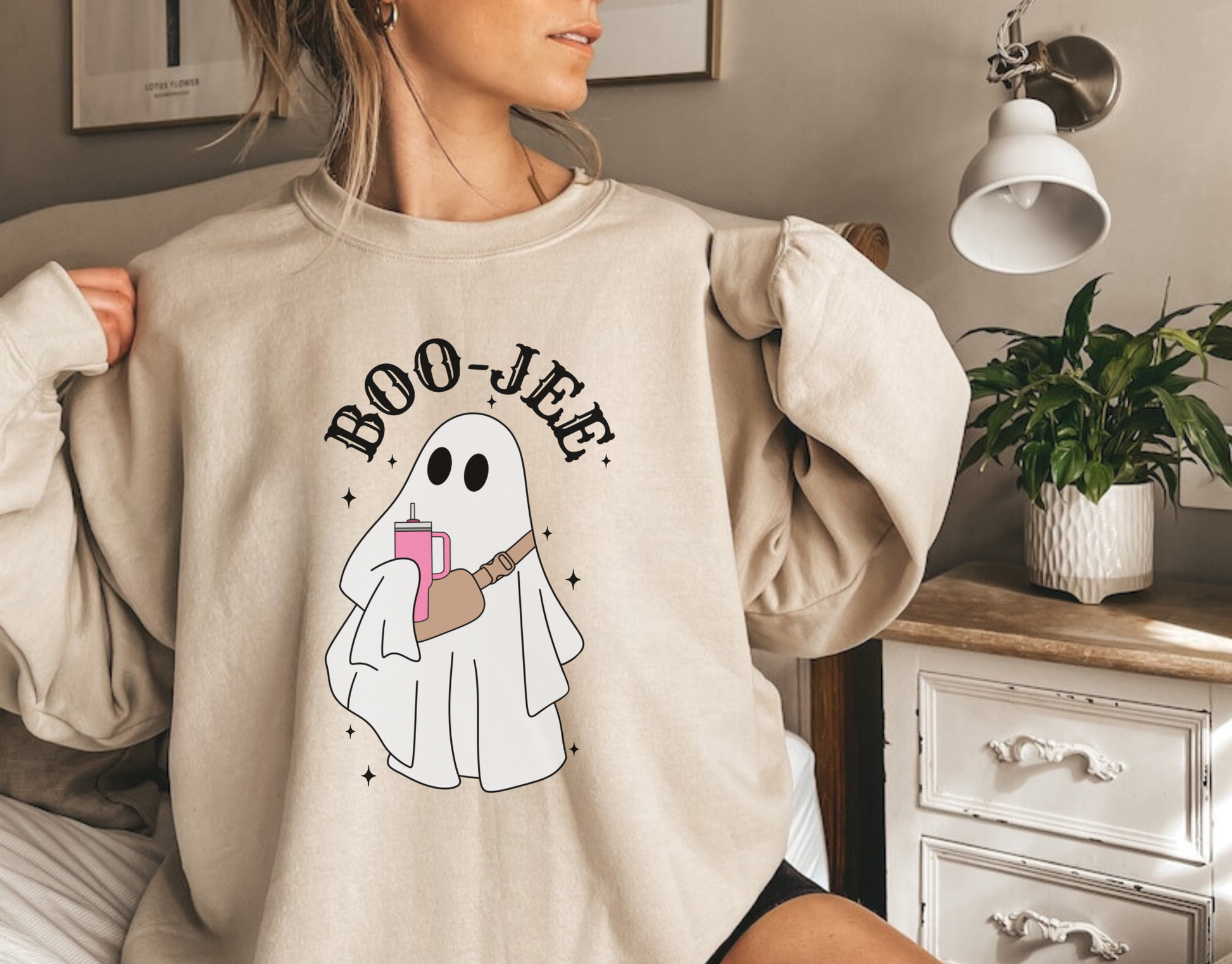 This cozy and humorous sweatshirt is perfect for adding a touch of humor to your Halloween outfit. Shop now and embrace the spooky season in style!