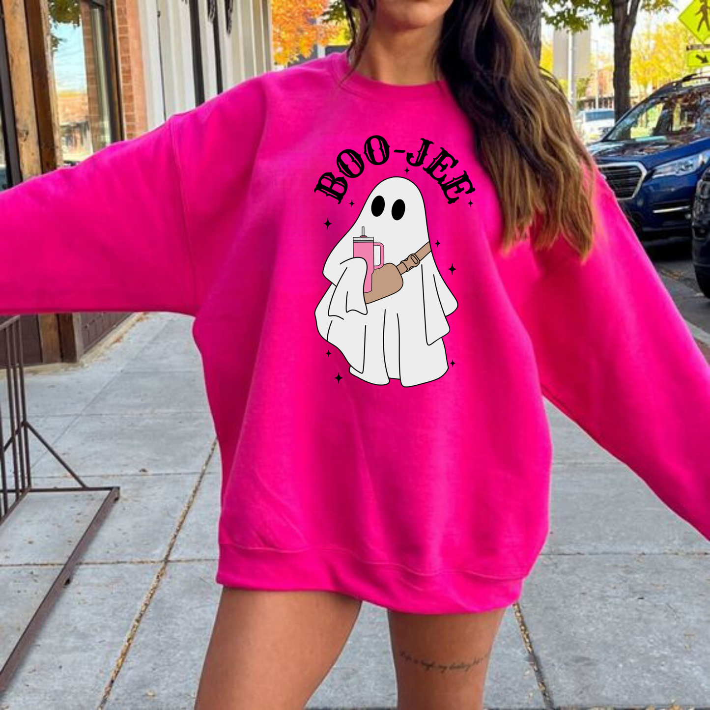 Boo Jee Halloween Ghost Sweatshirt