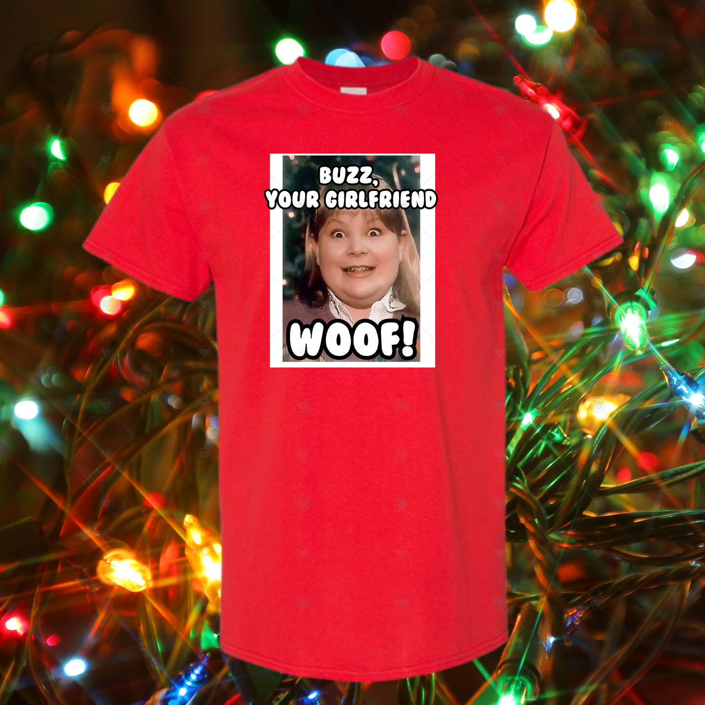 Your Girlfriend Woof | Funny Christmas Shirt for Kids