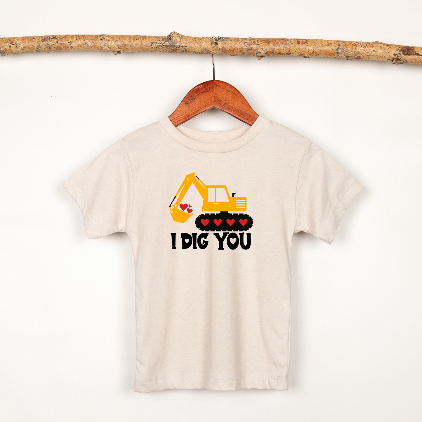 I Dig You | Boys Construction Valentine's Day Shirt