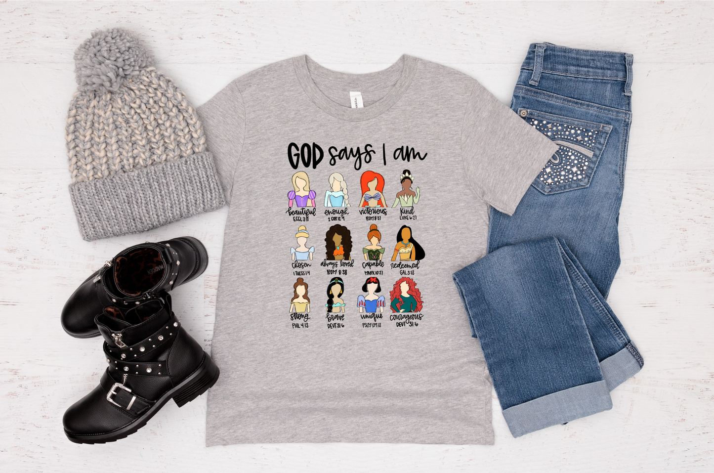 God Says I Am Princess Shirt | Christian Shirt for Kids