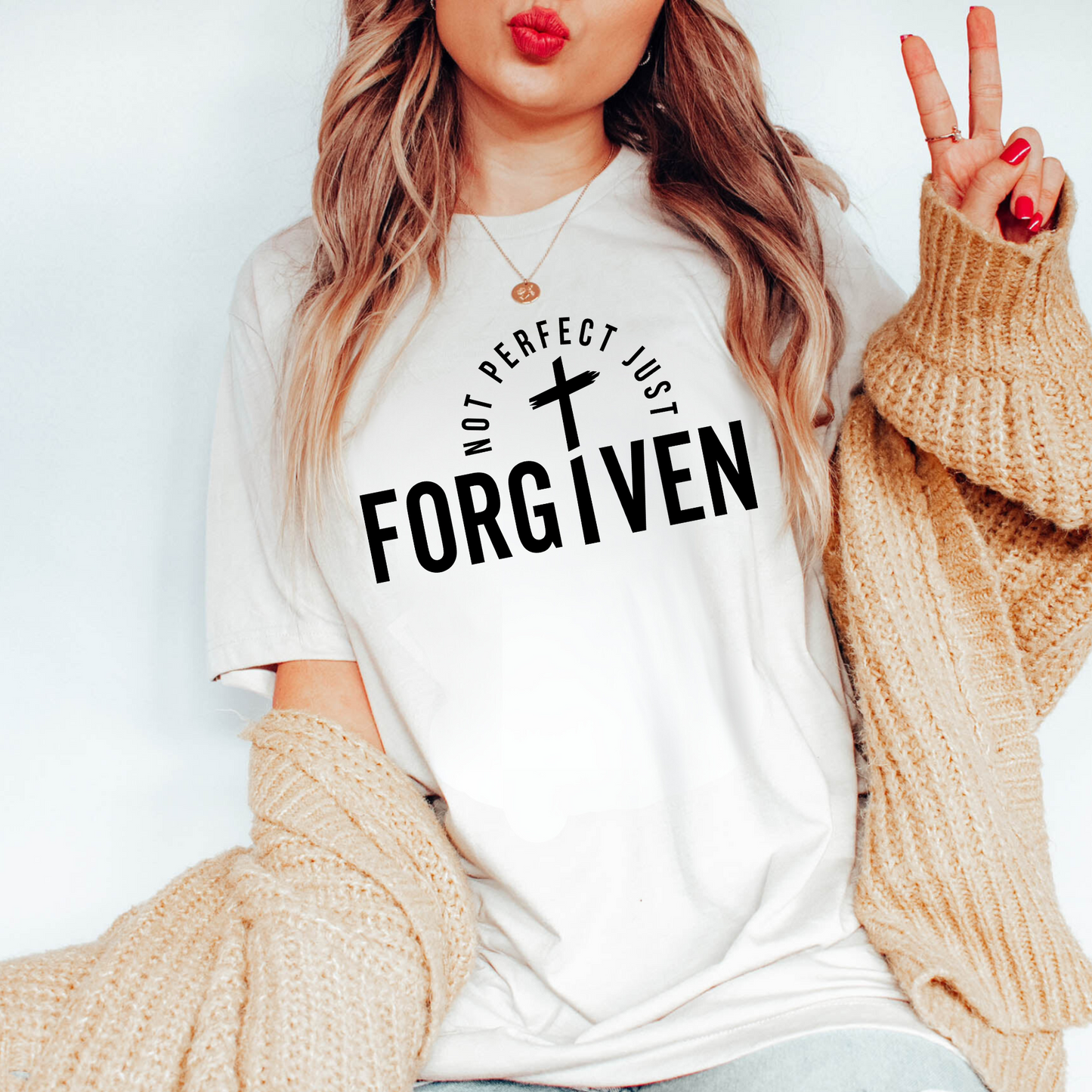 Not Perfect Just Forgiven | Christian Shirt for Women