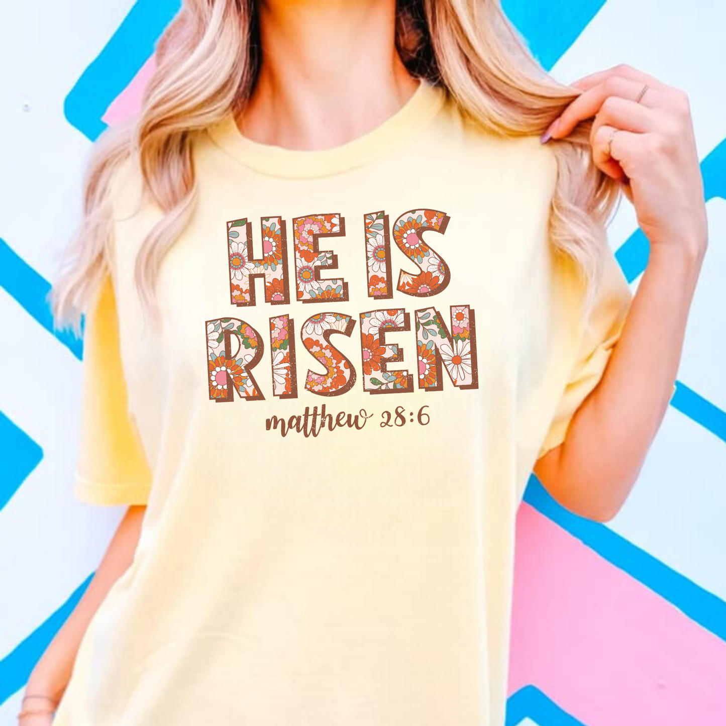 He Is Risen | Christian Easter Shirt for Women