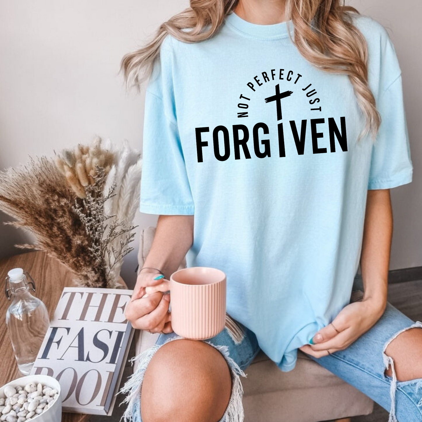 Not Perfect Just Forgiven | Christian Shirt for Women