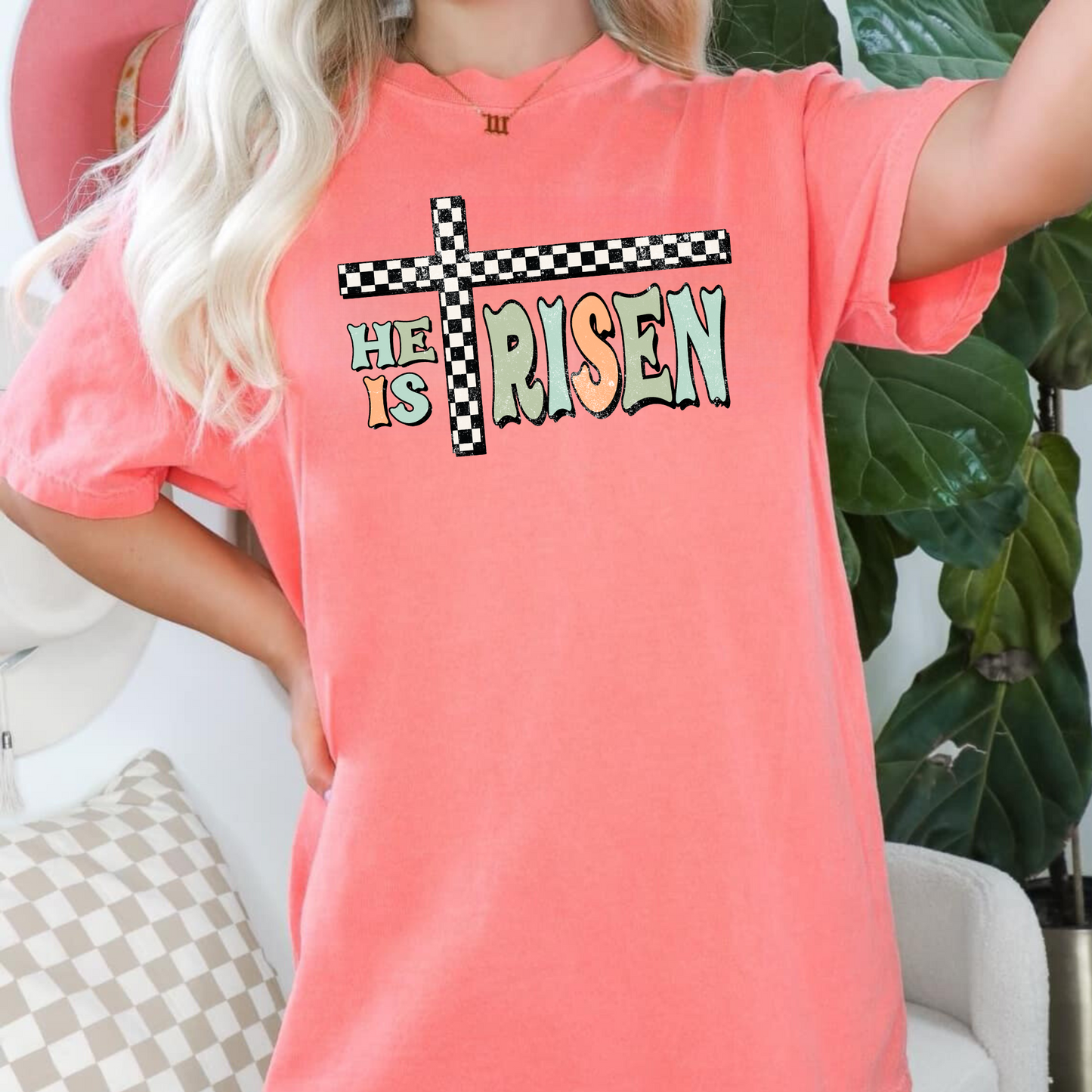 He Is Risen | Christian Easter Shirt for Women