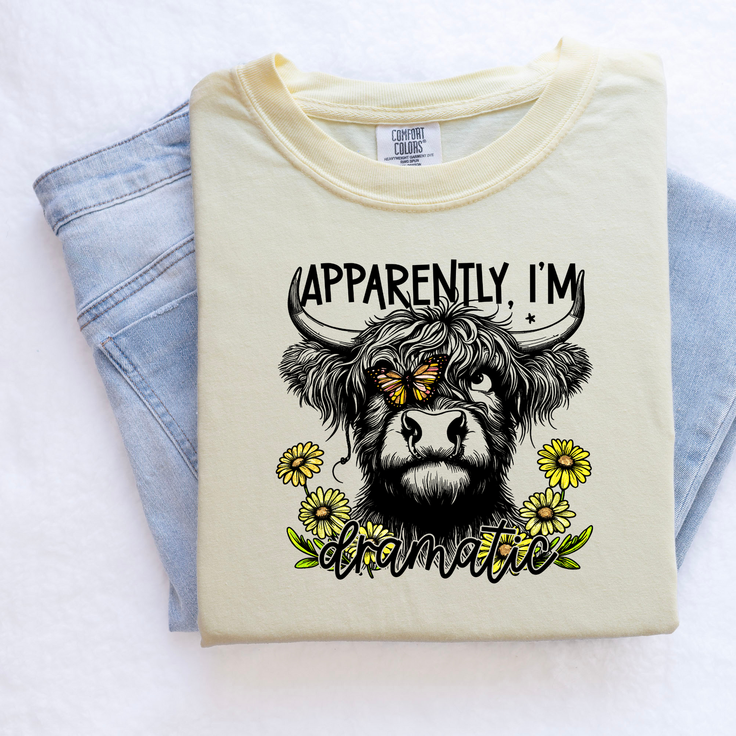 Apparently I'm Difficult | Funny Highland Cow Shirt