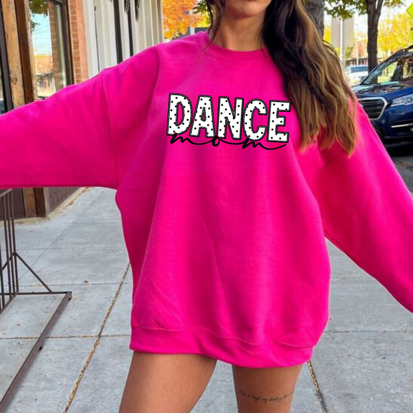 Polka Dot Dance Mom Sweatshirt