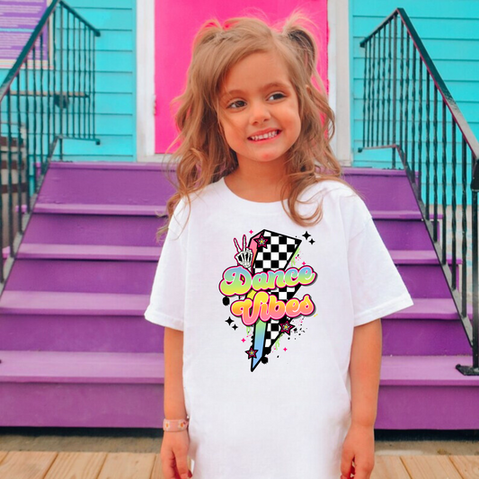 Retro dance vibes shirt for girls.