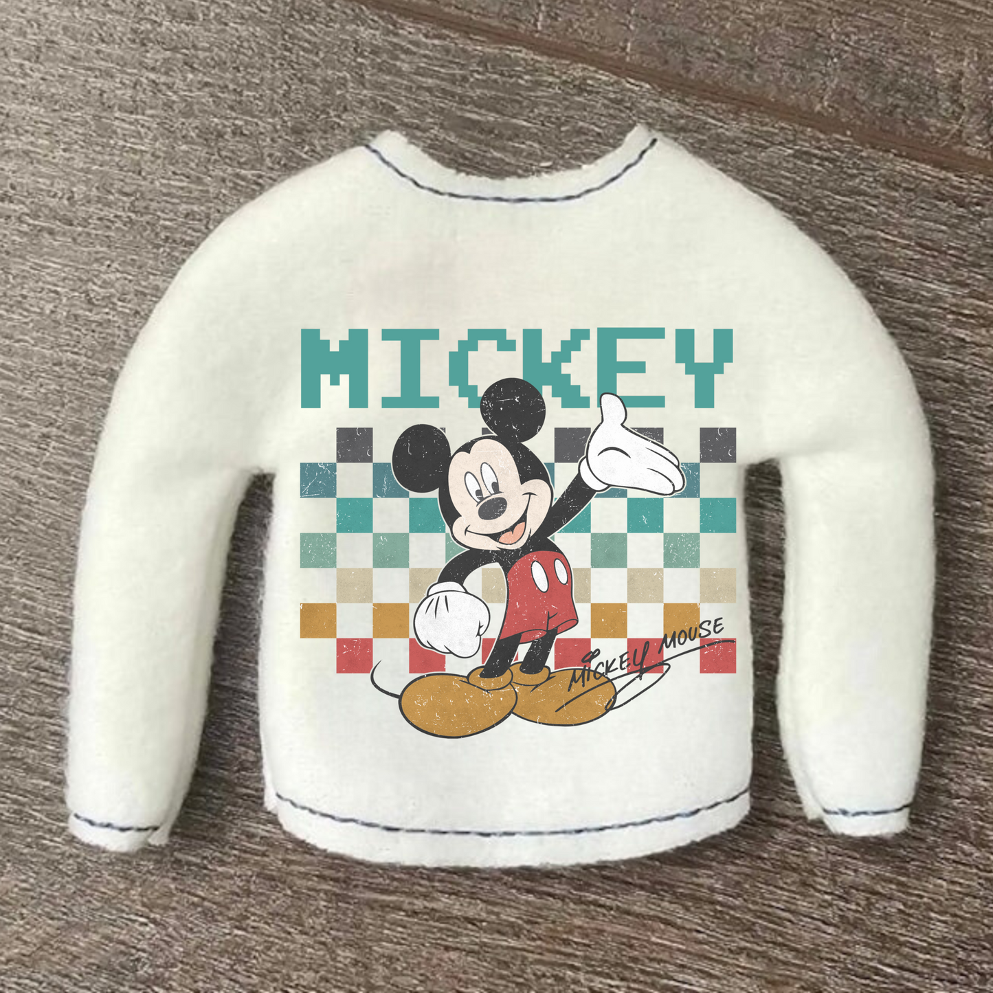 Magical Retro Mouse Sweater for 12" Doll