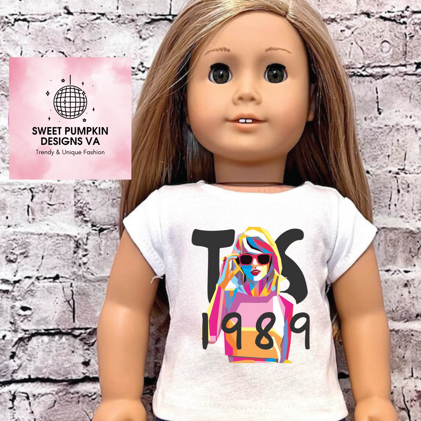 1989 shirt for 18" doll