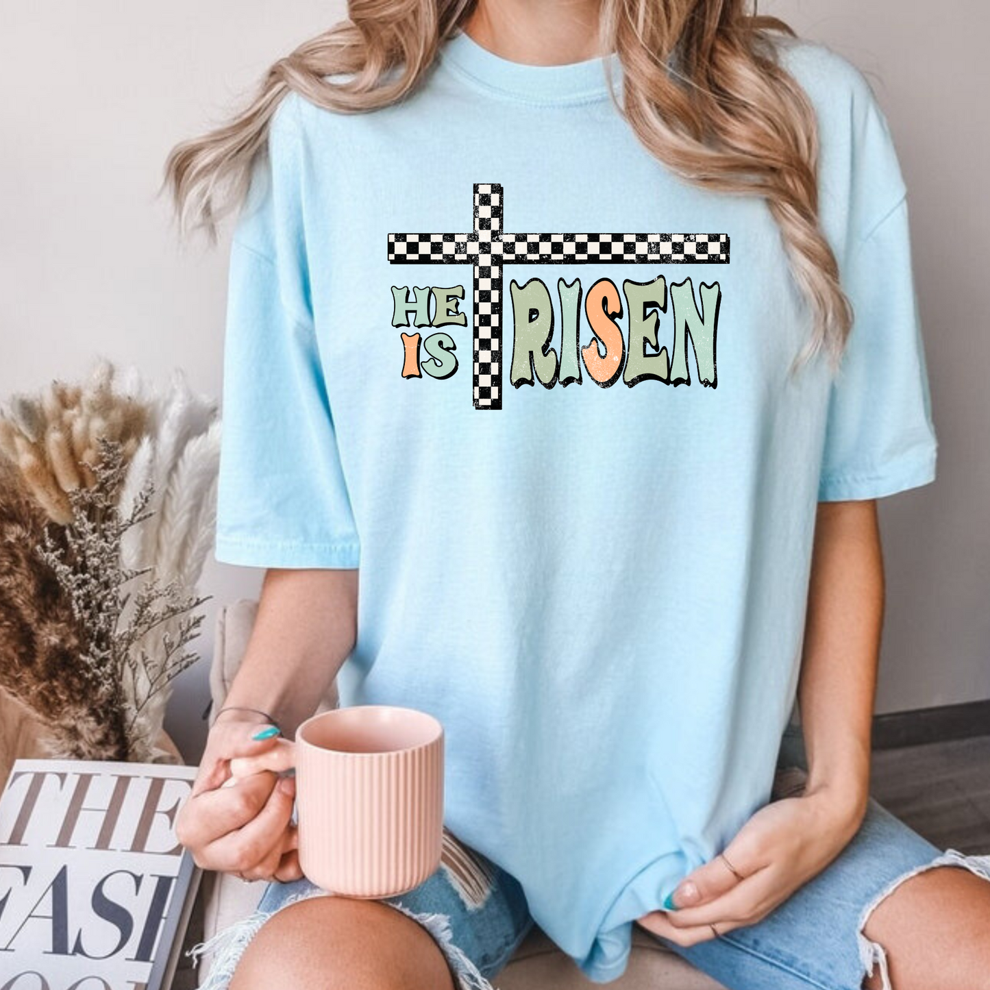 He Is Risen | Christian Easter Shirt for Women