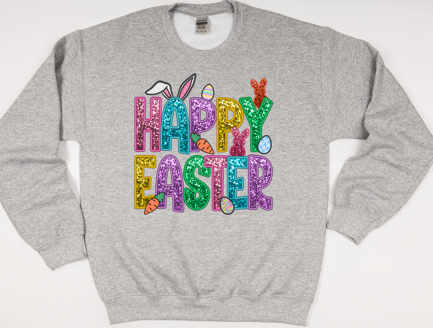 Sequin Happy Easter Sweatshirt for Women