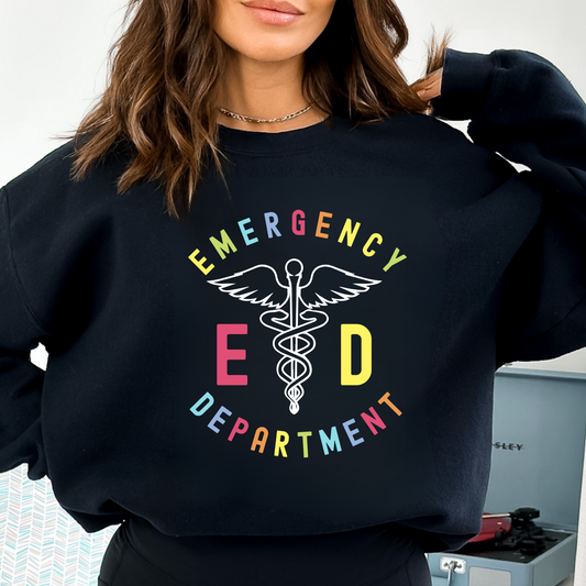 ER Nurse Sweatshirt - A cozy and stylish sweatshirt for nurses, perfect for the Emergency Department or any healthcare setting.