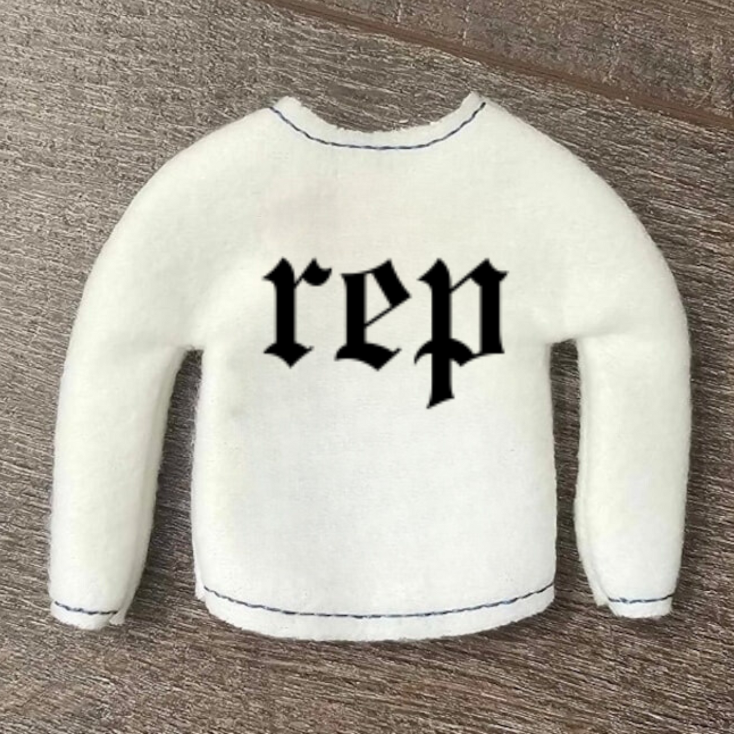 Rep sweater for 12" doll