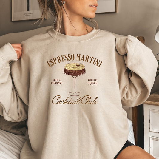 Espresso Martini Cocktail Club Sweatshirt