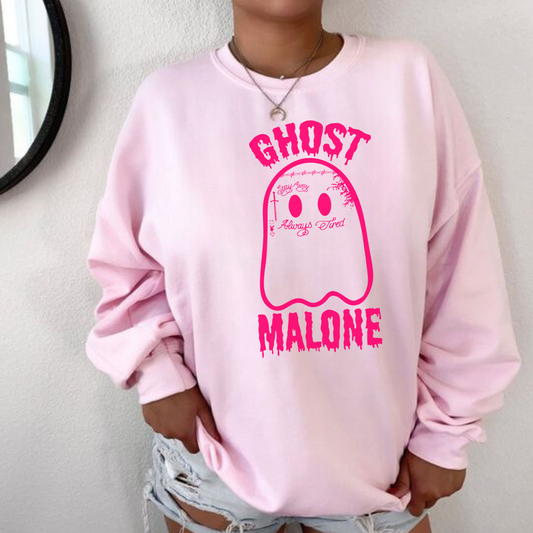 This pastel pink fall sweatshirt adds a playful touch to your autumn wardrobe.